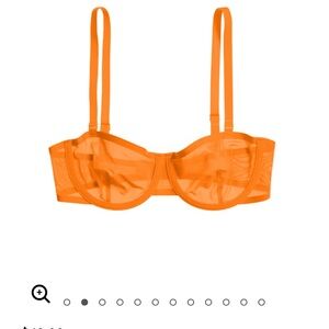 CUUP THE BALCONETTE - MESH Bra 34D Glow Orange